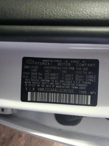 2020 HYUNDAI TUCSON SE KM8J2CA44LU230165