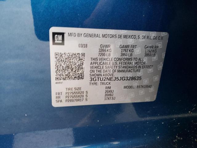 3GTU2NEJ5JG328635 Gmc Sierra K15 2018. Фото: 9