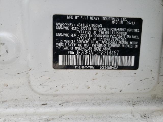 2014 SUBARU XV CROSSTR - JF2GPAVC2E8214467