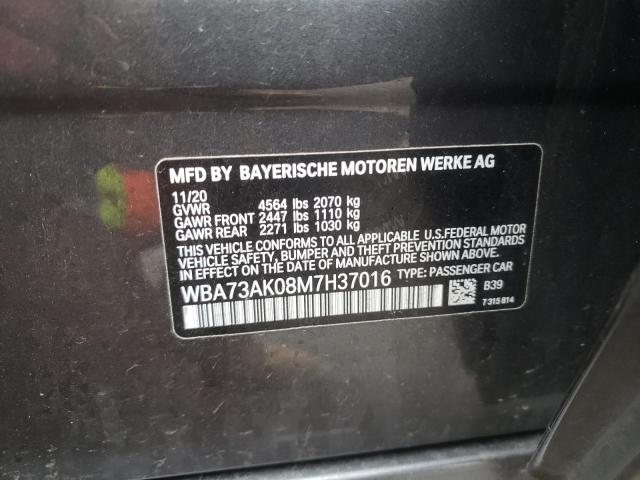 2021 BMW 228XI WBA73AK08M7H37016