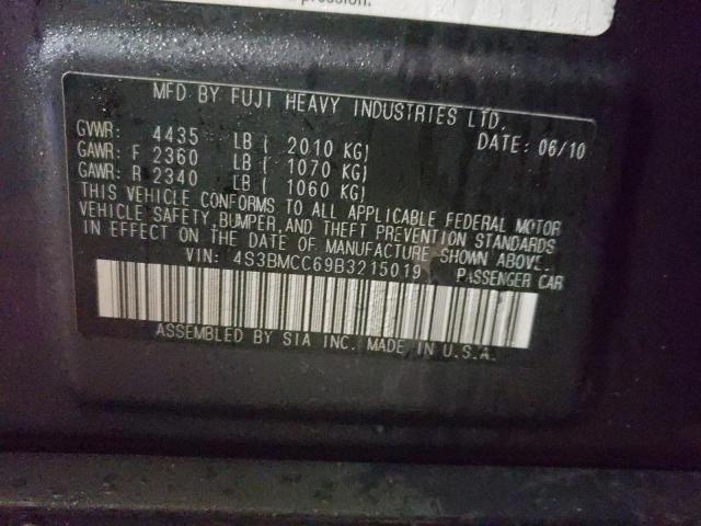 2011 SUBARU LEGACY 2.5 - 4S3BMCC69B3215019