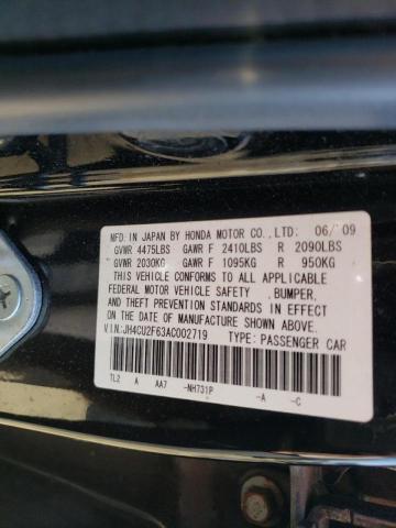 2010 ACURA TSX - JH4CU2F63AC002719