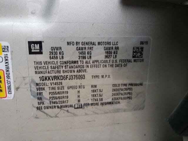 2015 GMC ACADIA SLT - 1GKKVRKD6FJ376093