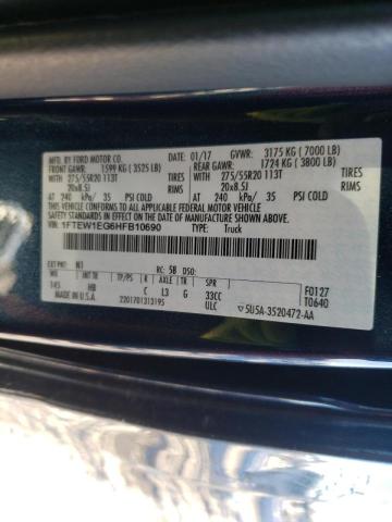 1FTEW1EG6HFB10690 Ford F150 Super 2017. Фото: 9