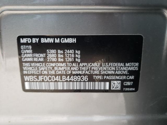 2020 BMW M5 BASE WBSJF0C04LB448936