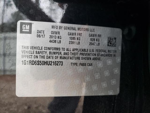 2017 CHEVROLET VOLT PREMI 1G1RD6S50HU216273