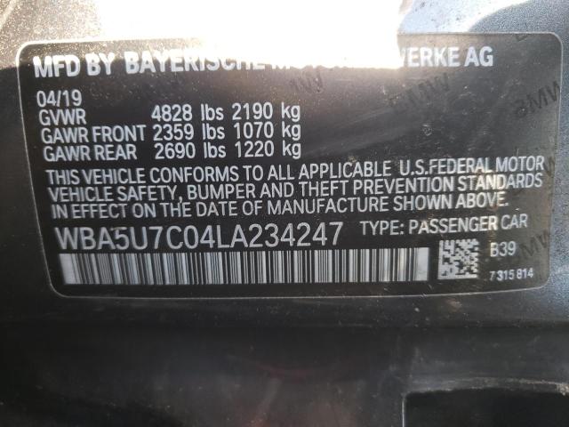 2020 BMW M340I WBA5U7C04LA234247