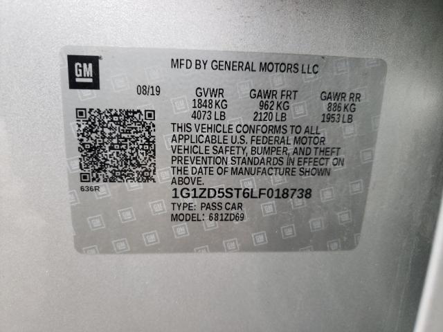 2020 CHEVROLET MALIBU LT 1G1ZD5ST6LF018738
