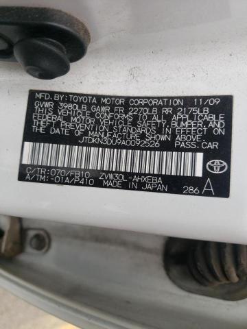 2010 TOYOTA PRIUS - JTDKN3DU9A0092526