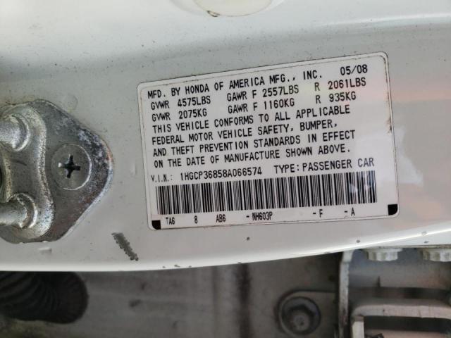 1HGCP36858A066574 Honda Accord Exl 2008. Фото: 9