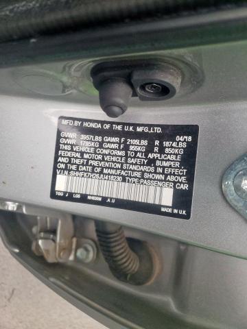 2018 HONDA CIVIC LX SHHFK7H26JU418230