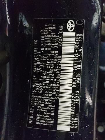 2022 TOYOTA COROLLA XL 5YFFPMAE6NP272346