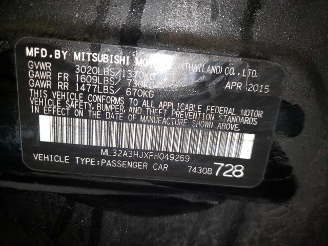 2015 MITSUBISHI MIRAGE DE ML32A3HJXFH049269