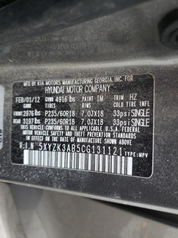 2012 HYUNDAI SANTA FE L - 5XYZK3AB5CG131121