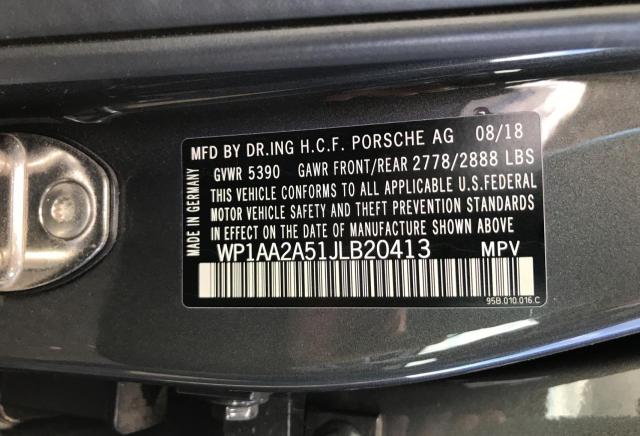 2018 PORSCHE MACAN WP1AA2A51JLB20413