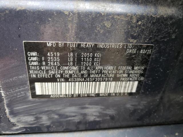 4S3BNAJ65F3057918 Subaru Legacy 2.5 2015. Фото: 9