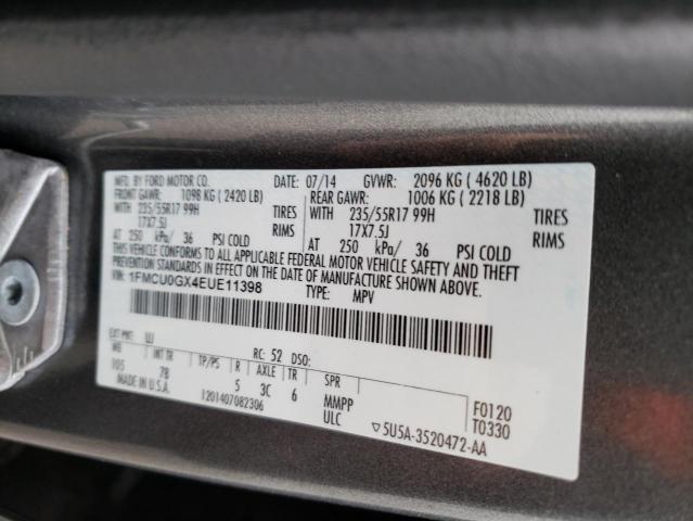 2014 FORD ESCAPE SE - 1FMCU0GX4EUE11398