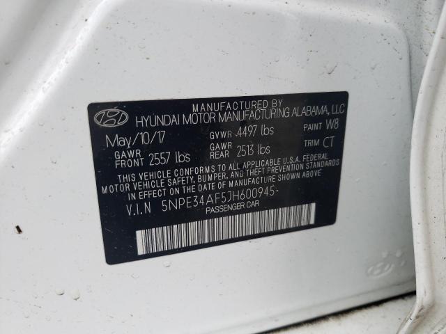2018 HYUNDAI SONATA SPO - 5NPE34AF5JH600945