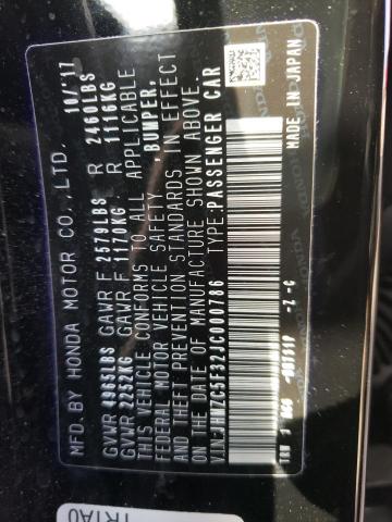 2018 HONDA CLARITY TO JHMZC5F32JC000786