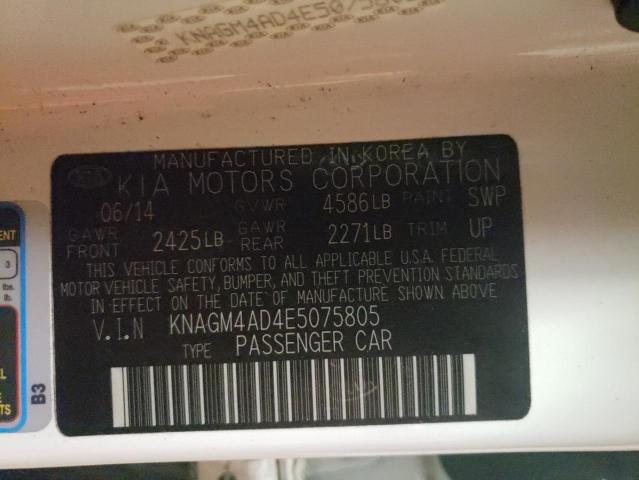2014 KIA OPTIMA HYB - KNAGM4AD4E5075805