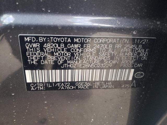 2022 LEXUS IS 350 F-S JTHGZ1E26N5023229