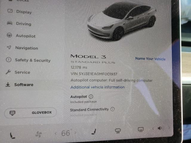 5YJ3E1EA0MF001937 Tesla Model 3 2021. Фото: 7