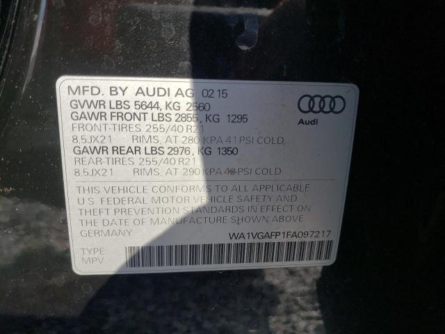 2015 AUDI SQ5 PRESTI WA1VGAFP1FA097217