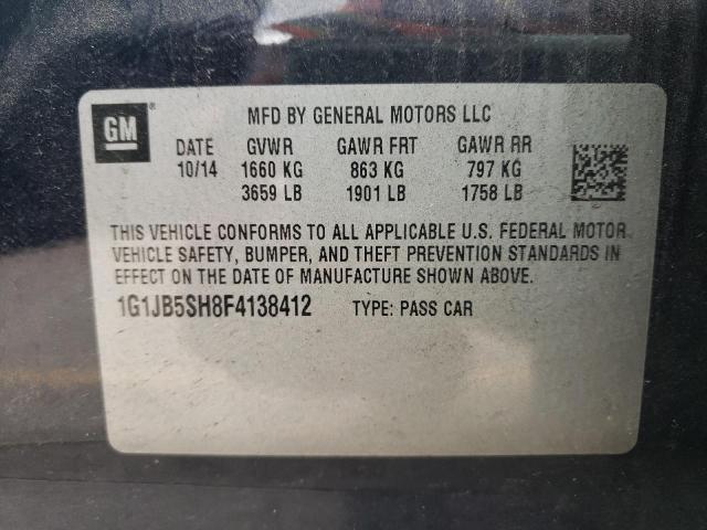 2015 CHEVROLET SONIC LS 1G1JB5SH8F4138412