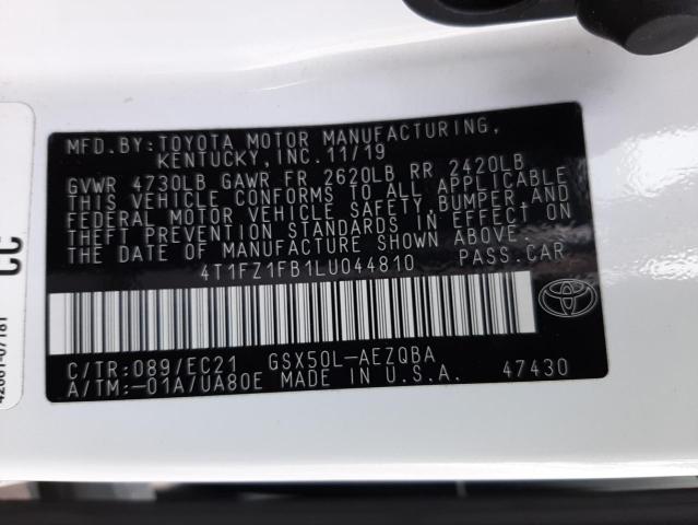 2020 TOYOTA AVALON XSE 4T1FZ1FB1LU044810