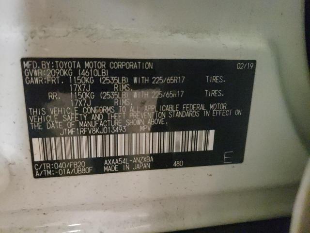 2019 TOYOTA RAV4 LE - JTMF1RFV8KJ013493