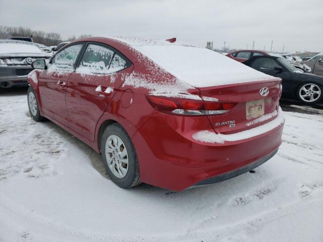 2017 HYUNDAI ELANTRA SE 5NPD74LFXHH186505