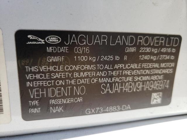 2017 JAGUAR XE FIRST E SAJAH4BV9HA946974