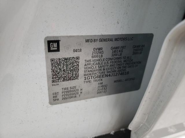 2018 GMC CANYON DEN 1GTG6EEN4J1274618