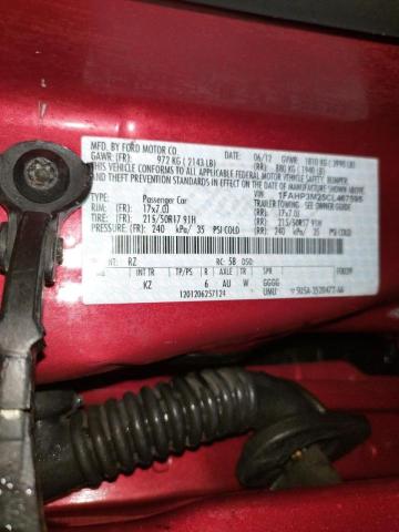 1FAHP3M25CL467595 Ford Focus Sel 2012. Фото: 9
