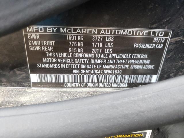2018 MCLAREN AUTOMOTIVE 720S SBM14DCA7JW001639