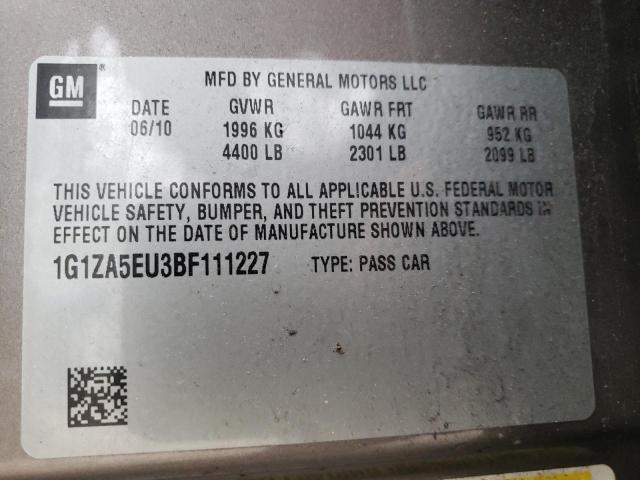 Фото: 1G1ZA5EU3BF111227 - 10