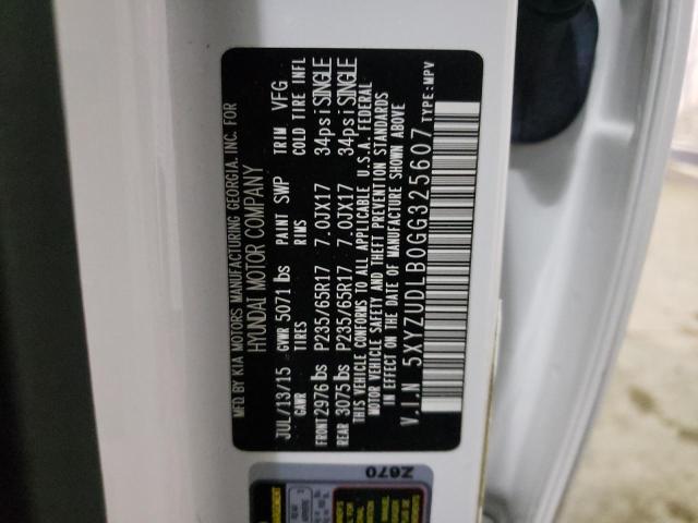 2016 HYUNDAI SANTA FE S 5XYZUDLB0GG325607