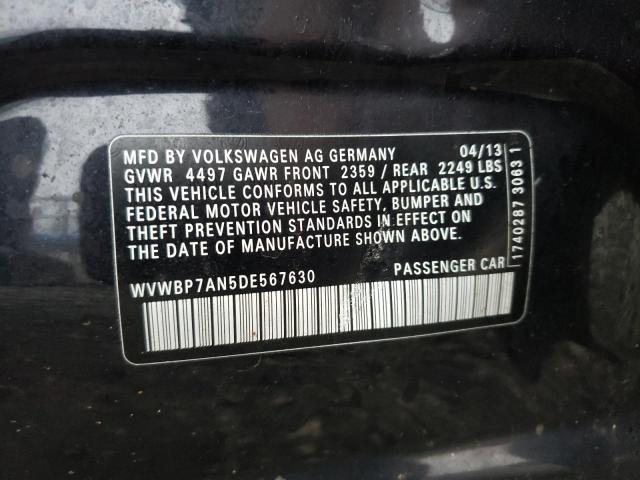 2013 VOLKSWAGEN CC SPORT - WVWBP7AN5DE567630