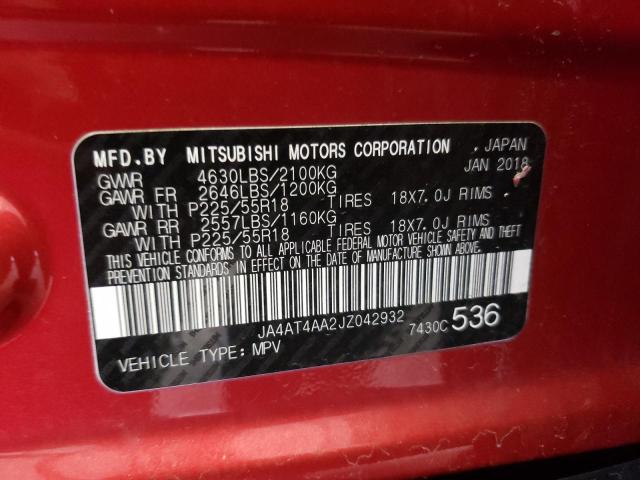2018 MITSUBISHI ECLIPSE CR - JA4AT4AA2JZ042932