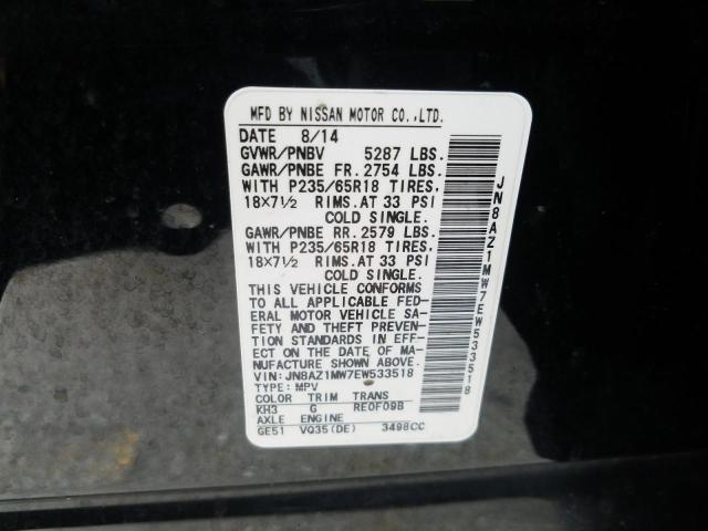 2014 NISSAN MURANO S - JN8AZ1MW7EW533518