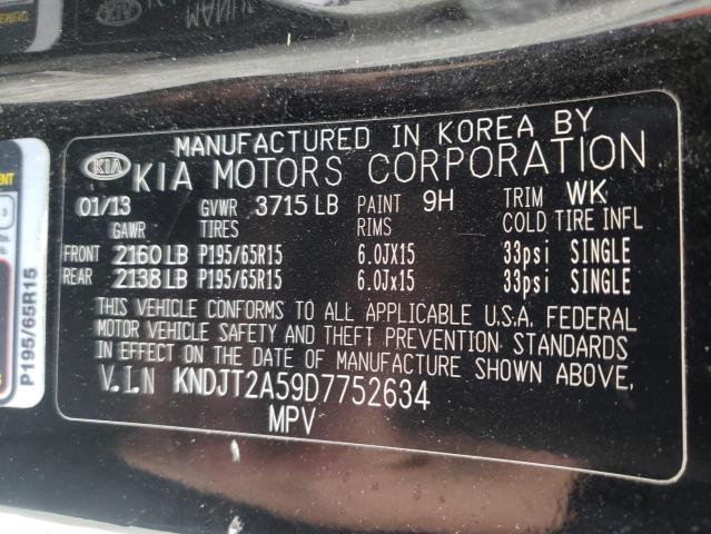 KNDJT2A59D7752634 Kia Soul 2013. Фото: 9