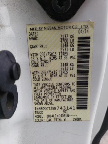 2014 NISSAN FRONTIER S - 1N6BD0CT2EN743141