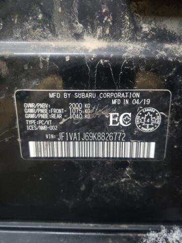 2019 SUBARU WRX LIMITE JF1VA1J69K8826772