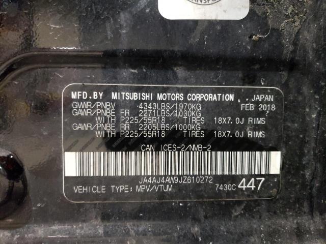 2018 MITSUBISHI RVR SE LIM JA4AJ4AW9JZ610272