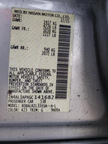 2016 NISSAN ALTIMA 2.5 1N4AL3APXGC141682