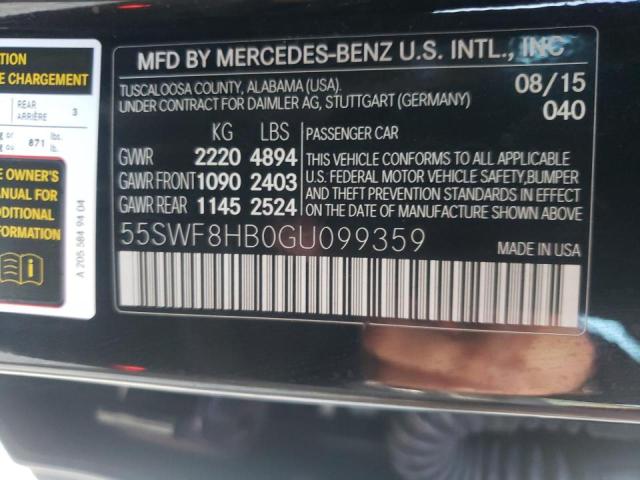 55SWF8HB0GU099359 Mercedes-Benz C 63 Amg-S 2016. Фото: 9
