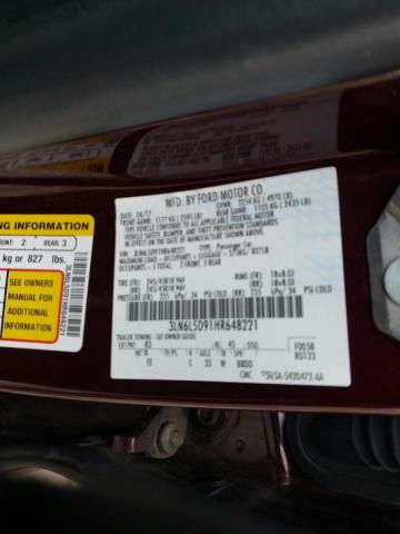 2017 LINCOLN MKZ SELECT 3LN6L5D91HR648221