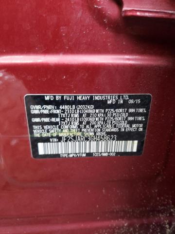 2016 SUBARU FORESTER 2 - JF2SJARC3GH458623