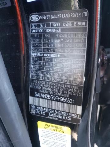 SALVN2BG9FH956531 Land Rover Range Rove 2015. Фото: 9