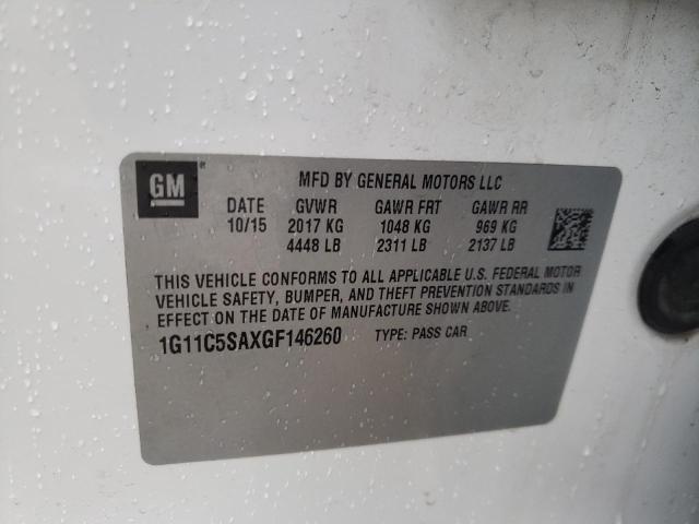 2016 CHEVROLET MALIBU LIM - 1G11C5SAXGF146260